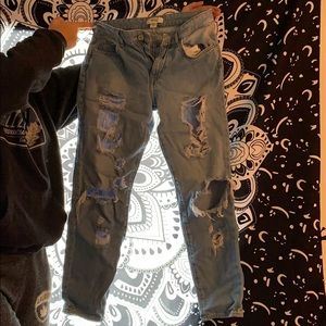 ripped forever 21 jeans